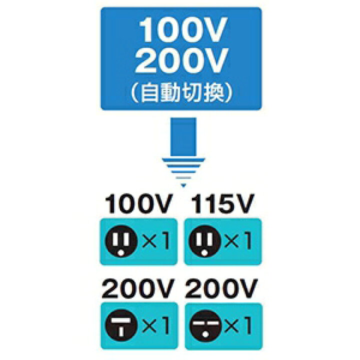 楽天市場】ハタヤ 電圧変換器 《トランスル》 昇降圧兼用型 入力電圧 