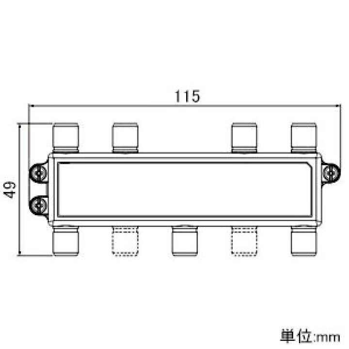 楽天市場】Abaniact TV分配器 6分配器 4K・8K対応 全端子通電タイプ DC  