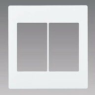 パナソニック スイッチプレート 2連用 マットホワイト WTA7102WK