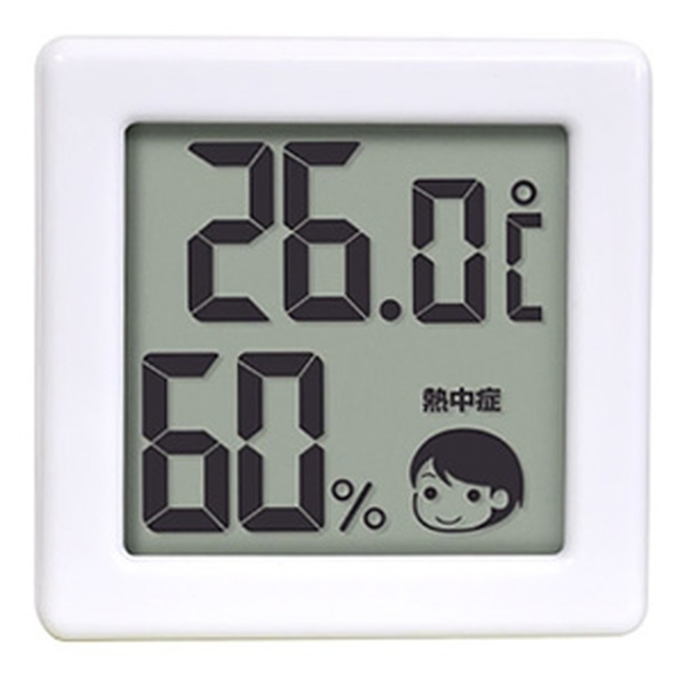 楽天市場】ドリテック 小さいデジタル温湿度計 熱中症・インフルエンザ警告付 ホワイト O-257WT : 電材堂
