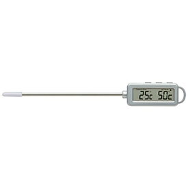ドリテック クッキング温度計 使用温度範囲-30〜+250℃ タイマー・設定温度アラーム機能付 O-276SV