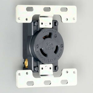 �A�����J���d�@ �h���`�v���[�g��p�R���Z���g ���|�` �ڒn�`2P 20A 480V �����[�q���E������ NEMA(L8-20)�K�i 3240-2-L8