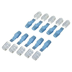 ELECOM RJ45�R�l�N�^ �X�[�p�[�t���b�g�P�[�u����p ��p�u�[�c�t 10�� LD-FRJ45T10
