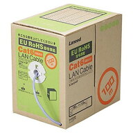 ELECOM 自作用LANケーブル ケーブルのみ CAT6対応 レングスマーク付 環境配慮パッケージ 長さ100m ブルー…