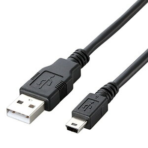 ELECOM USB2.0�P�[�u�� A-miniB�^�C�v �ȈՃp�b�P�[�W 0.5m U2C-JM05BK