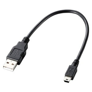 ELECOM USB2.0�P�[�u�� A-miniB�^�C�v 0.25m U2C-GMM025BK