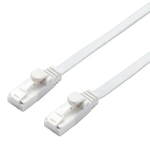 ELECOM LANP[u tbg^Cv CAT6AΉ  c܂h~^Cv 3m zCg LD-GFAT/WH30