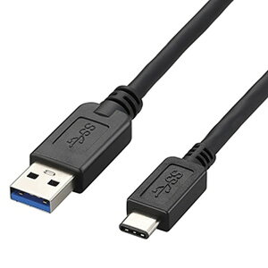 ELECOM USB3.1P[u A-TypeC^Cv 1m ubN USB3-AC10BK