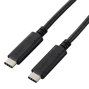 ELECOM USB2.0P[u TypeC-TypeC^Cv PowerDeliveryΉ 2m U2C-CC5P20NBK