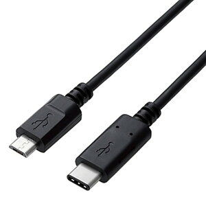 ELECOM USB2.0�P�[�u�� TypeC-microB�^�C�v 1m U2C-CMB10NBK