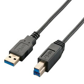 ELECOM USB3.0ケーブル 極細タイプ A-Bタイプ 1.5m USB3-ABX15BK