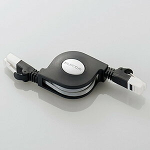 ELECOM LANP[u ^Cv CAT6  c܂h~^Cv 1.5m LD-MCTGT/BK