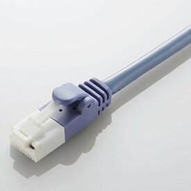 ELECOM LANケーブル スタンダードタイプ CAT5E対応 ヨリ線 ツメ折れ防止タイプ 環境配慮パッケージ 長さ10m ブルー LD-CTT/BU10/RS