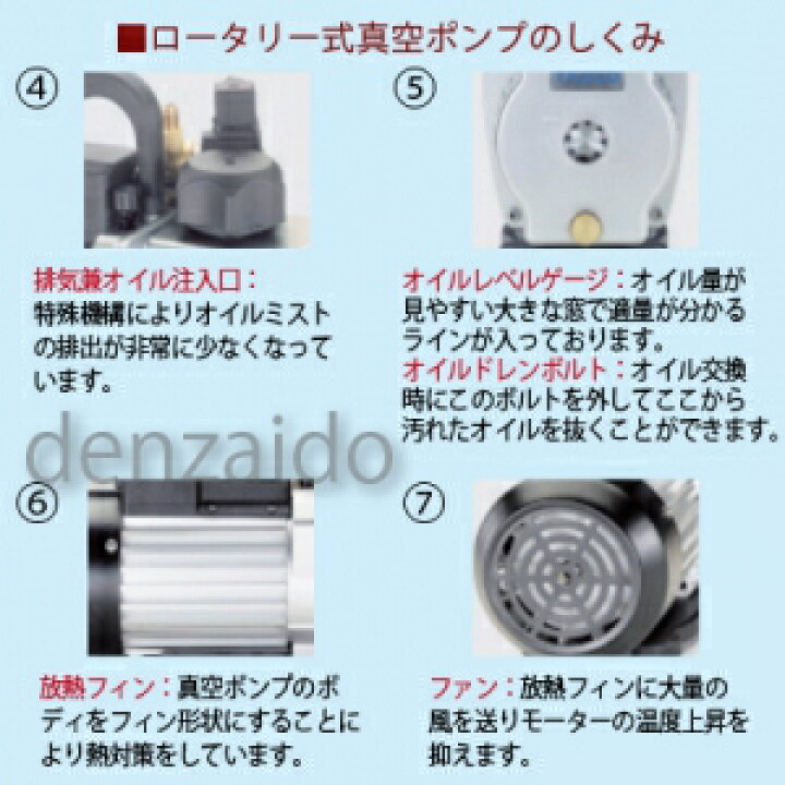 楽天市場】タスコ オイル逆流防止弁付高性能ツーステージ真空ポンプ  