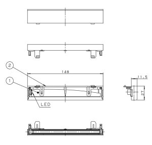 �p�i�\�j�b�N FK91110 �U����C���pLED�����v�@�J�Z�b�g���i���t�p�j