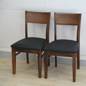 ダイニングチェア チェア2脚セット いす 食卓椅子 ウォールナット材 木製 天然木 ダイニング 椅子 無垢材 無垢 北欧 モダン おしゃれ 【SET】ODIN DINING SET2 (CHAIRx2) (WALNUT/BR)