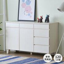 楽天市場】サイドボード 120（カラーホワイト）（収納家具｜インテリア 