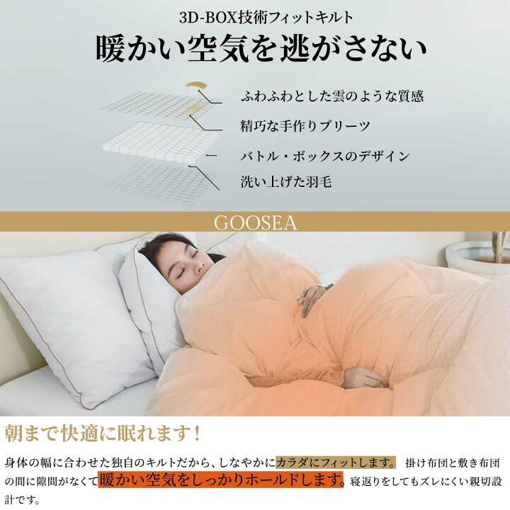 楽天市場】【ポーランド産高級羽毛使用】羽毛布団 羽毛布団ダブル 日本 