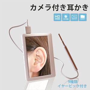 送料無料 SaiEL 耳かき カメラ 大画面 モニター付 防水 防塵 録画機能 ライト 明るさ調整 耳掃除 見ながら 耳掻き 掃除カメラ 耳垢取り 子供 高齢者 お年寄り 介護 敬老の日 プレゼント