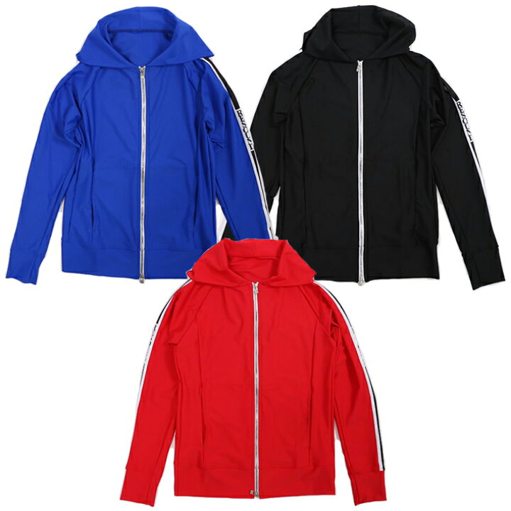 楽天市場 ﾏﾗｿﾝ倍 Resound Clothing リサウンドクロージング ラッシュガードパーカー Rash Line Pk Rc11 Set 001 ラッシュガード 赤 青 黒 レッド ブルー ブラック ジップ Men スポーツ 運動 メンズ Departmentstores