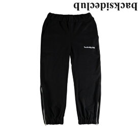 【SS30％Off&最大P55!】BACKSIDE CLUB スウェットパンツ SWEATPANT PRX 602 VIETLOGO BLACKバックサイドクラブ イタリア ストリート ブラック 黒 ワッペン ロゴ 春夏 2023 フルレングス ボトムス ズボン