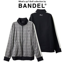 【レビュー特典】バンデル ゴルフ BANDEL golf ブルゾン GLEN CHECK BICOLOR BLOUSON BGI-3ACBBSゴルフウェア ブルゾン アウター ジップ 伸縮 ストレッチ 軽量 羽織 上着 チェック ブラック ホワイト