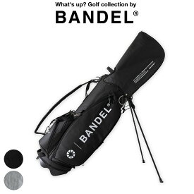 【マラソン中10％クーポン】【レビュー特典】BANDEL キャディバッグ CLUMPLE STAND CADDY BAG BGI-3SCB BLACK SILVERGOLF ゴルフ マグネット式ポケット 口枠6分割 軽量 撥水 防水 保冷 サイドポケット オシャレ