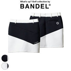 【レビュー特典】BANDEL バンデル スカート WOMENS V SWITCH SKIRT BGI-W3AVSKミニスカート GOLF ゴルフ バイカラー 女性 かわいい スポーティー スポーツウェア ストレッチ BLACK WHITE