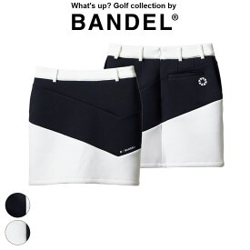 【マラソン中10％クーポン】【レビュー特典】BANDEL バンデル スカート WOMENS V SWITCH SKIRT BGI-W3AVSKミニスカート GOLF ゴルフ バイカラー 女性 かわいい スポーティー スポーツウェア ストレッチ BLACK WHITE