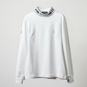 【マラソン中10%Off】【レビュー特典】BANDEL GOLF モックネック 長袖 レディース UVカット 保温 軽量 WOMENS JACQUARD RIB L/S MOC SHIRTS BGS-W4AJRMCバンデル ゴルフ ゴルフウェア 秋 冬 ブラック グレー ホ