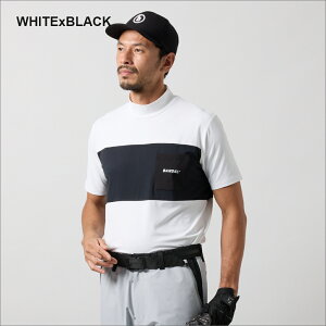 y}\10Offzyr[TzBANDEL GOLF of St BICOLOR PATERN S/S MOCK NECK SHIRTS BGS-5SBPMCbNlbN StEFA oCJ[ X|[c Y ubN×zCg x[W×z
