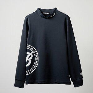 【マラソン中10%Off】【レビュー特典】BANDEL GOLF モックネック 長袖 UVカット 保温 レディース 軽量 WOMENS SIDE LOGO L/S MOCK NECK SHIRTS BGS-W4ABLMバンデル ゴルフ ゴルフウェア 秋 冬 ブラック ホワイト