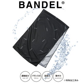 【父の日 早割10％off】【レビュー特典】BANDEL バンデル クールタオル COOL TOWEL RANDOM LOGO BG-BLCT001 ブラックロゴ 黒 ゴルフ ひんやりタオル 冷感 冷却 熱中症 暑さ 対策 発熱 アウトドア キャンプ オシャレ ひんやり 薄手 軽量