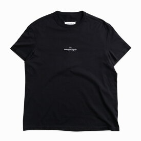 MAISON MARGIELA メゾン マルジェラ Tシャツ COTTON T-SHIRT S30GC0701 S22816 BLACKxWHITEコットン 黒 白 ブラック ホワイト 高品質 おしゃれ ブランド