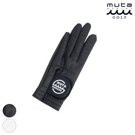 muta MARINE GOLF ムータマリンゴルフ グローブ MGAD-652088スポーツ ゴルフ GOLF 手袋 glove 片手 左手 ロゴ 合成皮革 合皮 BLACK WHITE ブラック ホワイト 黒 白
