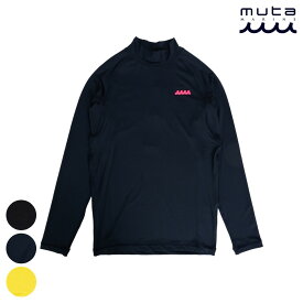 muta marine ムータマリン ラッシュガードロングスリーブTシャツ MMTK-440007 ムタ 海 アウトドア スポーツ ゴルフ golf 長袖 カットソー ストレッチ UPF50+ 紫外線カット 速乾 水陸両用 ブラック ネイビー イエロー