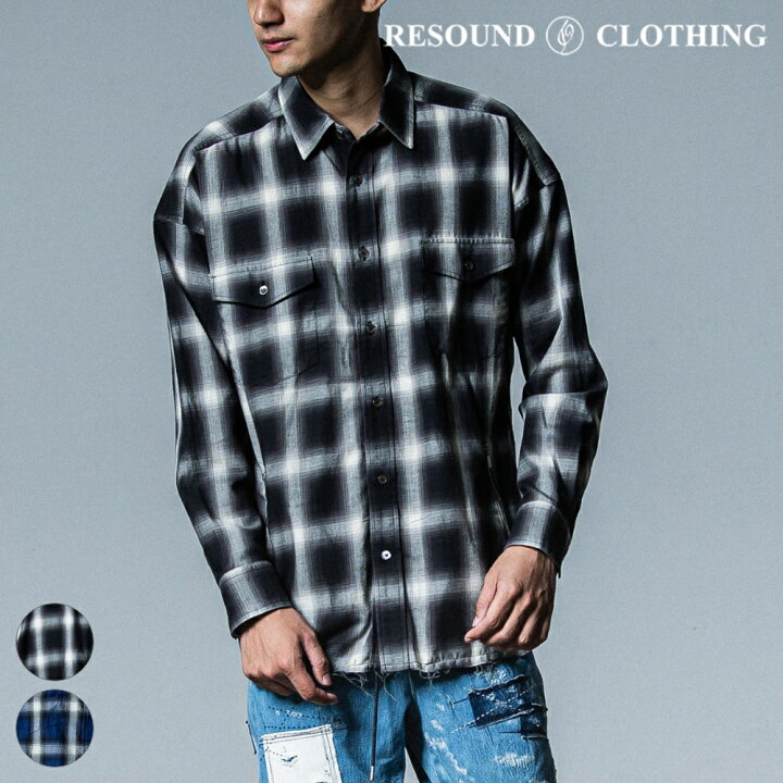 楽天市場】RESOUND CLOTHING リサウンドクロージング OVER GOWN CHECK 