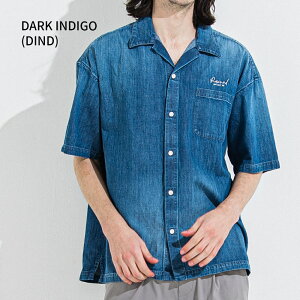 RESOUND CLOTHING ���T�E���h�N���[�W���O ZACK HALF DENIM SHIRTS RC36-SH-003 �V���c �f�j�� �I�[�v���J���[ �u���b�N �C���f�B�S DIND LIND �u�����h �������