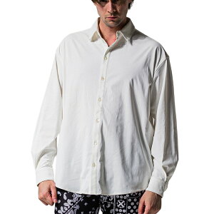 RESOUND CLOTHING ���T�E���h�N���[�W���O �V���c NYLON JACK SHIRTS RC39-SH-001 �i�C�����W���b�N�V���c �u���b�N �A�N�A �z���C�g 2026ss�V���c �H�D�� �X�g���b�` �h���b�v�V�����_�[ �I�[�o�[�T�C�Y �X