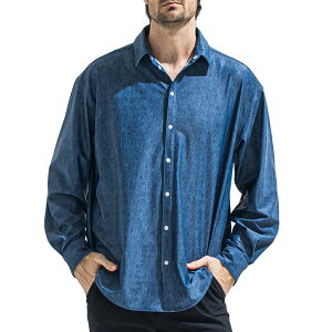 RESOUND CLOTHING ���T�E���h�N���[�W���O RUSH JACK SHIRTS RC40-SH-001 �V���c �����O�X���[�u�V���c ���� �f�j�� �l�C�r�[ 2026ss���b�V���K�[�h �I�[�o�[�T�C�Y ���]�[�g ���O���h�~ UV�J�b�g ���B���e