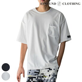 RESOUND CLOTHING リサウンドクロージング Tシャツ tricot pocket TEE RC31-T-004 ブラック ホワイトトリコットルーズポケットTシャツ 高機能トリコット 抗菌防臭 UVカット 接触冷感 吸湿速乾