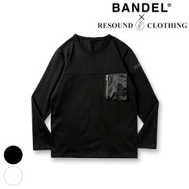 RESOUND CLOTHING x BANDEL リサウンドクロージング バンデル ロンT Pocket LONG SLEAVE RCB29-T-001 BLACK WHITE野球選手 プロゴルファー ライフテックブランド コラボアイテム 撥水タフタ UVカット素材