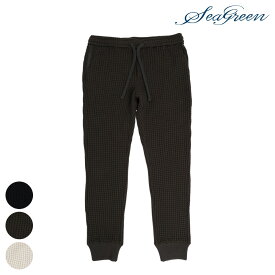 【マラソン中P10倍】Seagreen シーグリーン ロングパンツ ONI WAFFLE RIB PANTS MSEA23A5119-S ボトム ロングパンツ ボトムス フルレングス 長ズボン ワッフル 速乾 軽量 メンズ 海 海水浴 プール タウンユース BLACK ブラック GREEN グリーン CREAM クリーム