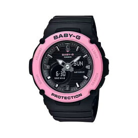 [カシオ] 腕時計 ベビージー 【国内正規品】 BABY-G BGA-270-1AJF レディース ブラック×ピンク アナデジ コンビネーションモデル