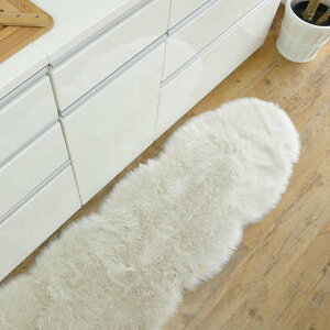 �L�b�`���}�b�g �ӂ�ӂ�t�F�C�N�t�@�[�}�b�g �L�b�`�� ��45×240cm �t�H�b�N�X�}�b�g �t�F�~�j�� ���킢�� �P�n �C���e���A
