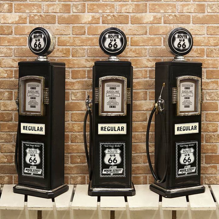 楽天市場】アメリカン雑貨 ガスポンプ CDホルダー ROUTE66 ブラック 1  