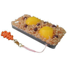スマホケース iPhoneケース 食べ物 面白い ユニーク 日本職人が作る 食品サンプル iPhone5ケース 赤飯 ストラップ付き IP-222