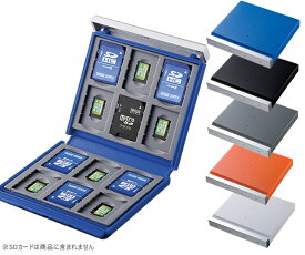即出荷！SD・microSDカードケース FC-MMC4 ブルー オレンジ 記録媒体 収納ケース 最大24枚収納【メール便送料無料】