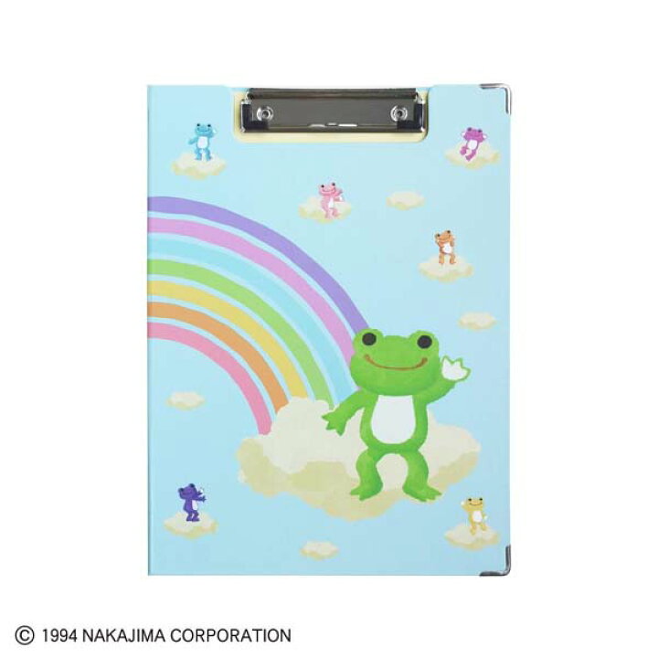 楽天市場 かえるのピクルス クリップボード レインボー ブルー St Zpf0005 キャラクター 文具 事務用品 かわいい おすすめ クリックポスト メール便 送料無料 雑貨depo