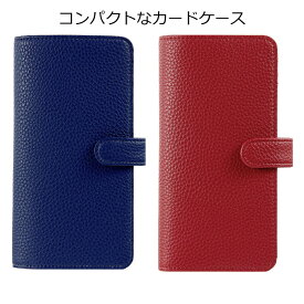 コンパクトなカードケース 紳士 婦人 ネイビー ワインレッド 財布代わり キャッシュレス スマホサイズ 【メール便】
